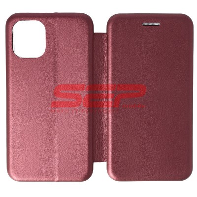 Toc FlipCover Round Apple iPhone 12 mini Wine foto