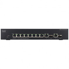 Switch Cisco SG350-10MP, 10 x 10/100/1000 Mbps, Gigabit, PoE foto