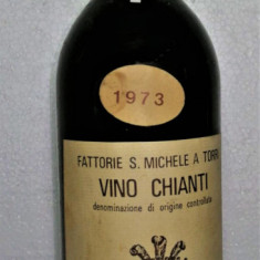 C 6 - VIN ROSU CHIANTI CLASSICO DOC, S. MICHELE, RECOLATARE 1973, CL 72 GR. 12,5