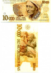 !!! BRAZILIA , FANTASY NOTE = 10.000 CRUZEIROS REAIS 1993 - UNC / POLIMER foto