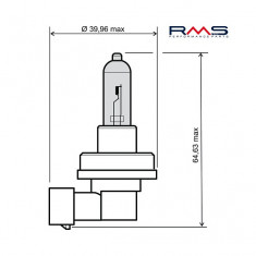 Bec far halogen 12V 35W H8