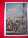 HOPCT 23565 PALATUL VENETIAN- FRANCESCO GVARDI 1712-1793 -RUSIA -MUZEE - CP PICTURA --NECIRCULATAMUNTII