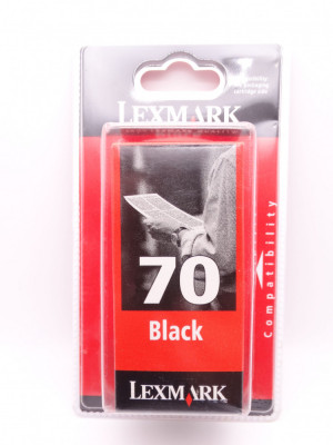 Cartus cerneala imprimanta Lexmark 70 negru black original sigilat foto