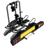Suport 2 biciclete Peruzzo Pure Instinct 708W compatibil cu biciclete electrice cu prindere pe carligul de remorcare, Anthracite Grey