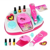 Salon de manichiura de jucarie, 5 ani+, 16 accesorii incluse, oje, sclipici, sabloane, lampa unghii