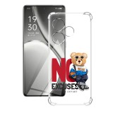 Husa antisoc pentru realme gt 6 / gt 6t, airbag pro, clear, no excuses