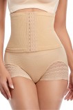 Chiloti Modelatori Daisy Bej, Corset Ajustabil, Efect Subtiere, Dantela, Push-Up, Nylon/Spandex. Marime: S/M