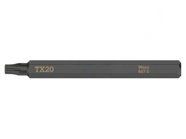Bit Șurubelniță Torx TX20 70mm 1/4&quot;