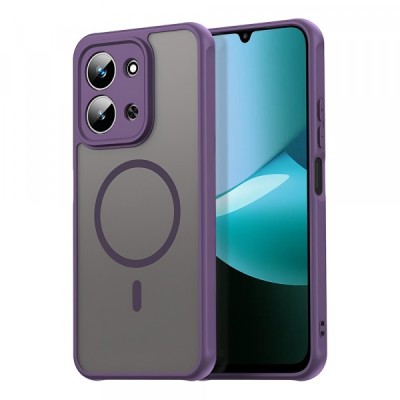 Husa MagSafe pentru Xiaomi Redmi 15C 5G / 15C 4G, Techsuit, HaloFrost II, Mov foto