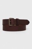 Barbour curea de piele barbati, culoarea maro