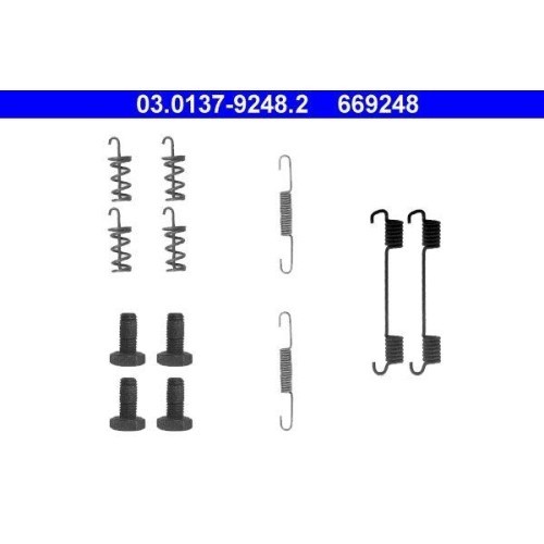 Set accesorii reparatie saboti frana mana Mercedes-Benz C-Class ), Clc-Class, Clk, E-Class Combi, Slk, Vito Ate 03013792482