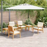 VidaXL Set de dining pentru grădină, 6 piese , cu perne, din lemn masiv de acacia.
