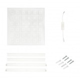 Panou LED slim 48W, 220V, IP20, 600x600x43mm aplicat sau pentru tavan casetat cu driver inclus Breckner Germany