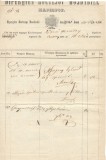 ROMANIA Directia Postelor Moldovei 1861 document rar Marșrut de la Iași la Tg.-Ocna