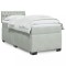 vidaXL Pat continental cu saltea, gri deschis, 80x200 cm, catifea 3288468