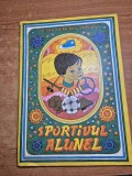 carte pentru copii de colorat si cu poezii - sportivul alunel - din 13 iulie 1977