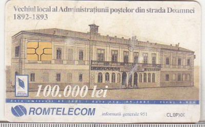 bnk card Cartela telefonica 2001 - Focsani PTT - RO-ROM-0104 foto