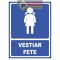 Semn pentru vestiar fete