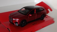 Macheta BMW iX 2021 rosu- Welly 1/36