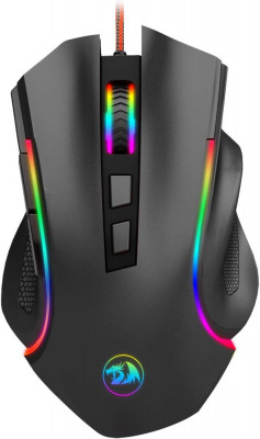 Mouse pentru jocuri cu fir Rragon M602 RGB Mouse ergonomic cu spectru RGB cu ilu foto