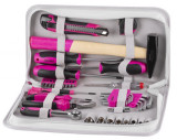 Set de instrumente pentru femei LADIES PINK SET11, 39 de piese, roz, &icirc;n geantă, Strend Pro