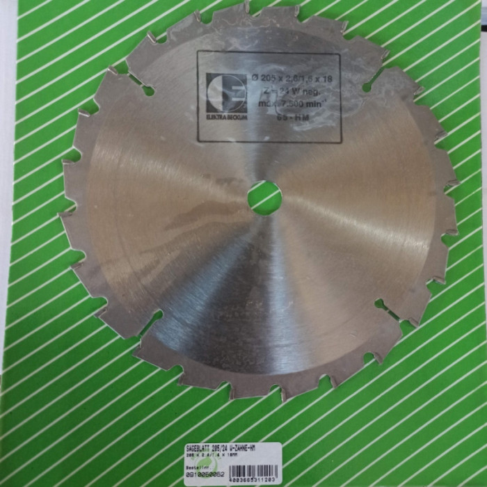 ELEKTRA BECKUM Disc pentru lemn de 205x2.6/1.6x18mm cu 24 dinti
