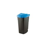 COS PENTRU GUNOI CU ROTI TRANSPORT 110L - NEGRU, CAPAC ALBASTRU