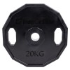 Greutate cauciucata 20kg/51mm inSPORTline Ruberton FitLine Training