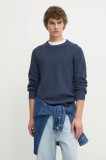 Marc O&#039;Polo pulover din amestec de lana barbati, culoarea albastru marin, 431516060368
