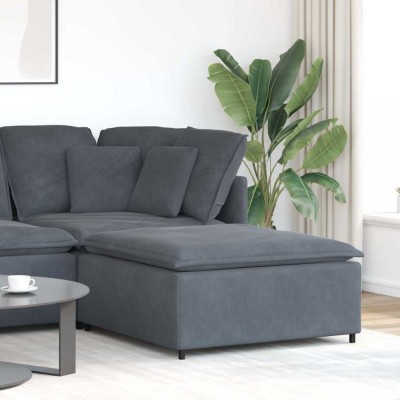 Modul modular taburet canapea gri &amp;icirc;nchis 100x100x48 cm foto