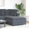vidaXL Modul modular taburet canapea gri &icirc;nchis 100x100x48 cm