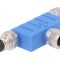 Adaptor &icirc;n T M8 Tată M8 Mamă x2 IP67