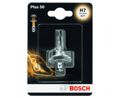 Bec Halogen H7 Bosch Plus 50, PX26d, 12V, 55W foto