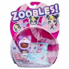 ZOOBLES Z-GIRLZ FIGURINA DE TRANSFORMARE FETITA UNICORN foto