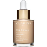 Clarins Skin Illusion Natural Hydrating Foundation makeup radiant cu hidratare SPF 15 culoare 105N Nude 30 ml