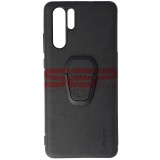 Husa Huawei P30 Pro, Hoco., TPU Leather, Protectie Premium, Neagra