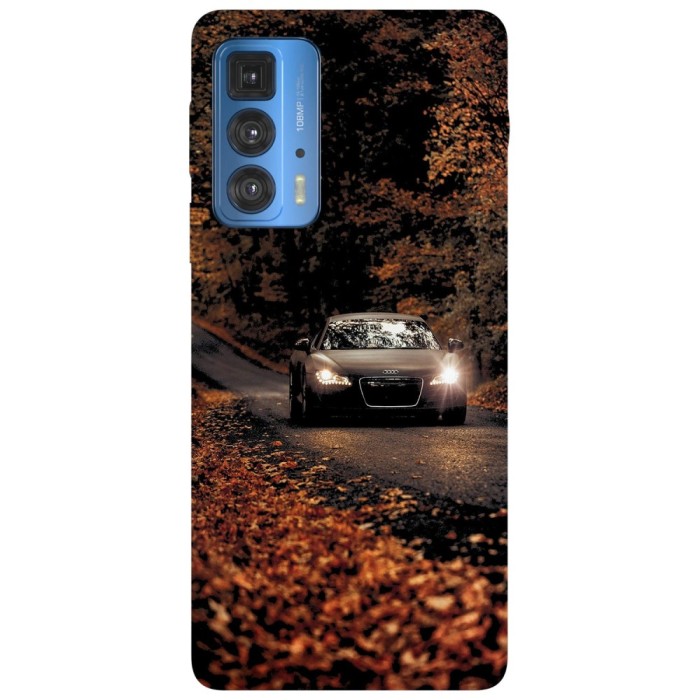 Husa compatibila cu Motorola Edge 20 Lite model Audi in Autumn road, Silicon, TPU, Viceversa