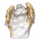 Statueta decorativa din ipsos cu ingerul pazitor H 16cm Zilan EXT10456