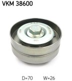 Rola ghidare curea transmisie Chrysler Voyager IV; Jeep Cherokee Motor 2.5 CRD, 2.5 CRD 4x4, 2.8 CRD, 2.8 CRD 4x4, diam. 70 mm, 26 mm, OE 04861633AA
