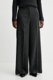 Marc O&#039;Polo pantaloni culoarea gri, lat, high waist, 509020810149