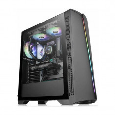 Carcasa Thermaltake H350 Tempered Glass RGB Black foto