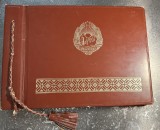 Album militar de protocol 1965 Fortele Armate RSR dedicat de General Leontin Salajan destinat Iugoslaviei