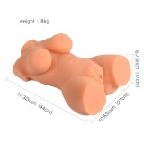 Cumpara ieftin Masturbator 3D Mistress "Emma Half Body" 44 cm - Natural