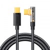Cablu Date si Incarcare USB-C - USB-C Joyroom S-CC100A6 Angled, 100W, 1.2m, Negru