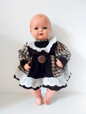 Papusa vintage de celuloid, bebe Schildkrot Turtle Mark, Germania, 43cm, bebelus