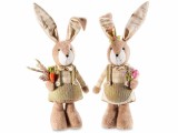 Cumpara ieftin Set 2 figurine Iepurasi Paste textil multicolor 17x11x54 cm