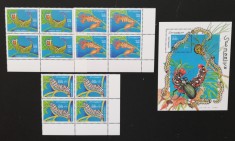 SOMALIA-INSECTE-4 x 3 V.+ 1 Colita-1999-Neobliterate-SOM 149A