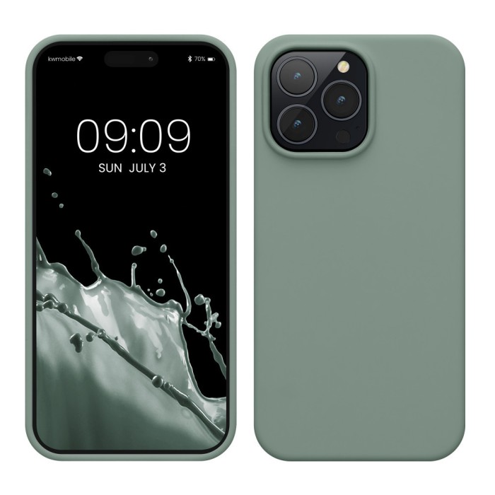 Husa Kwmobile pentru Apple iPhone 14 Pro Max, Verde, Silicon, KWM000016NL033C