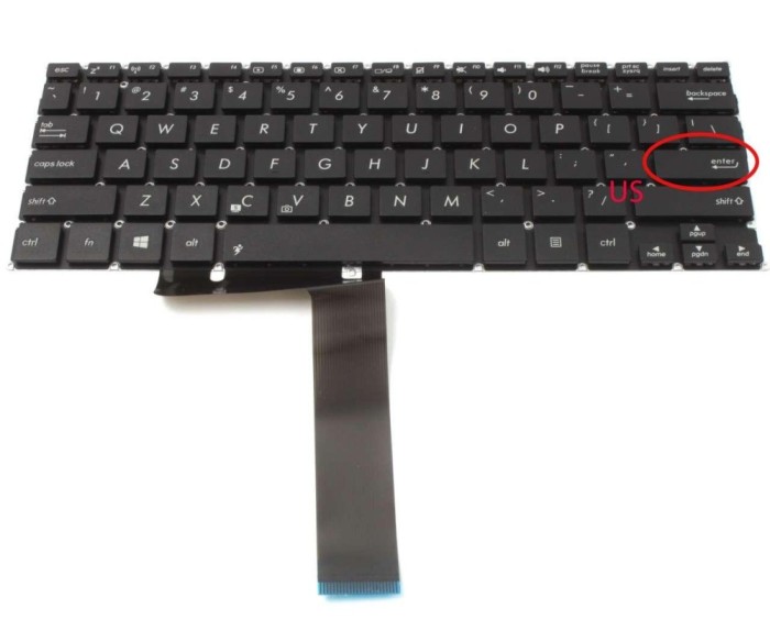 Tastatura Asus X200LA layout US fara rama enter mic, X200MA layout US fara rama enter mic