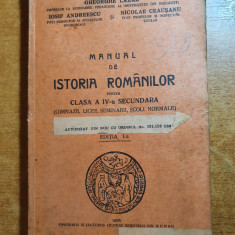 manual de istoria romanilor clasa a 4-a secundara -1936-cenzurata si adaugata